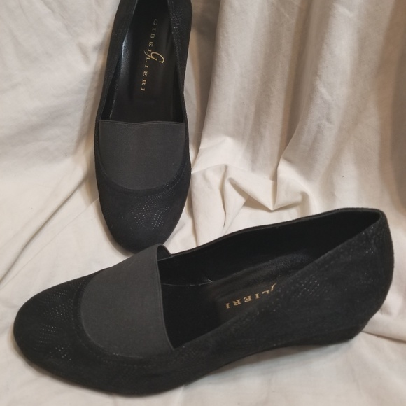 gibellieri Shoes - Gibellieri loafer hidden wedge sz 38-8 M black